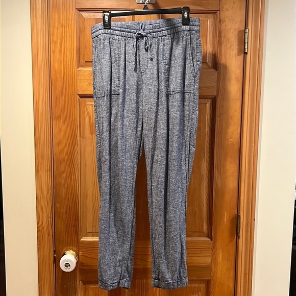 OLD navy women linen blend pants size medium tall . - Picture 1 of 7